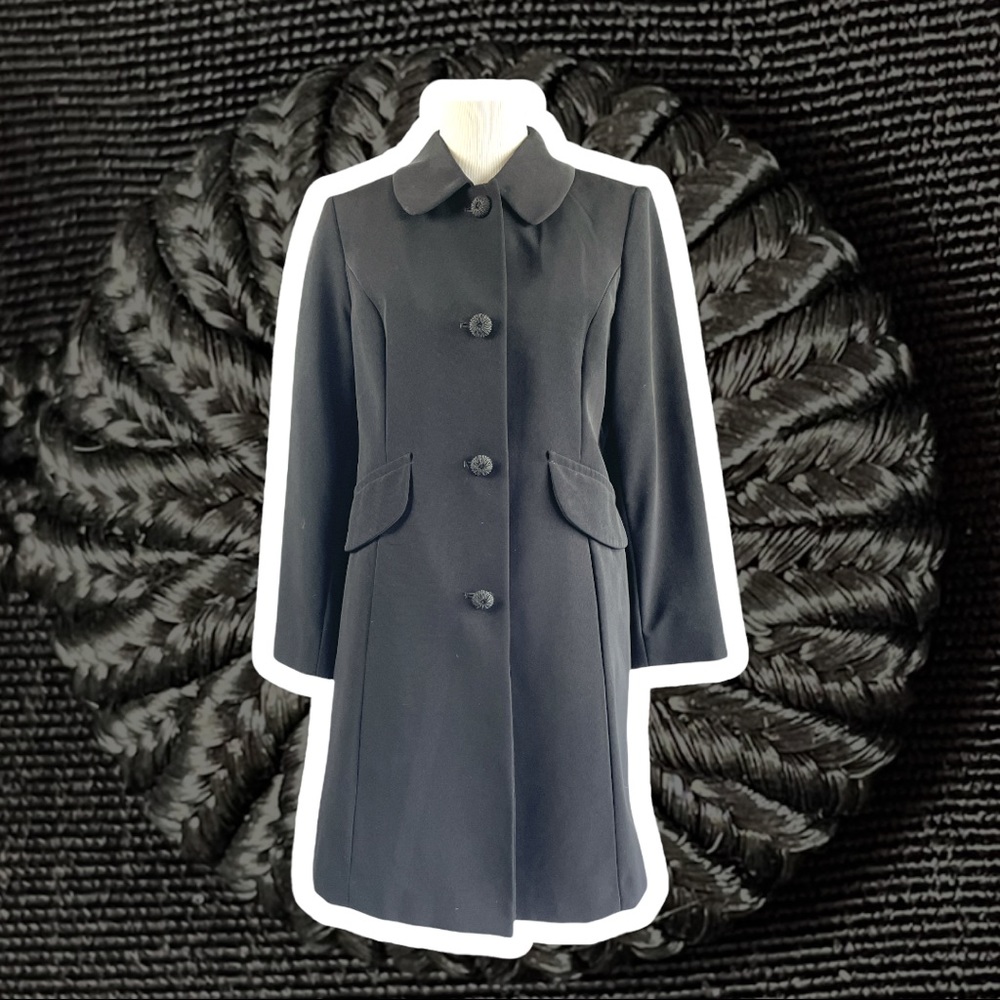 Ann Klein Simple Button Up Coat